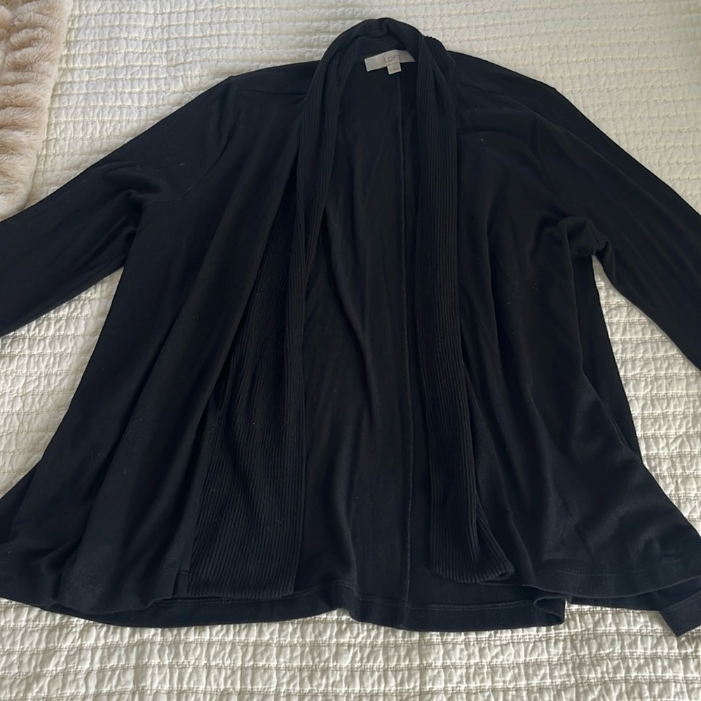 Loft black cardigan - size M